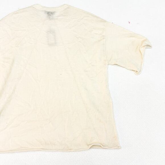 Rag & Bone Cashmere Mandee Oversize Tee Short Sleeve Cream Size M $350 NWT - Picture 7 of 7